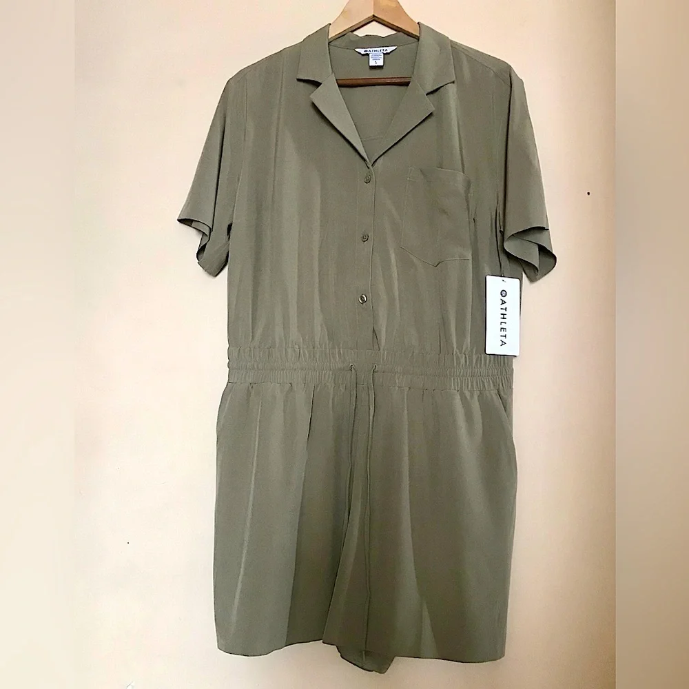ATHLETA Wrinkle Resistant  Relaxed Fit Romper - Picture 7 of 11